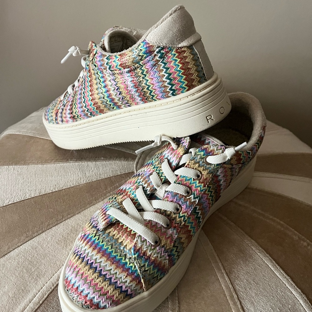 Roxy Women's Sheilahh 2.0 Sneakers SZ 11 🩵🩷